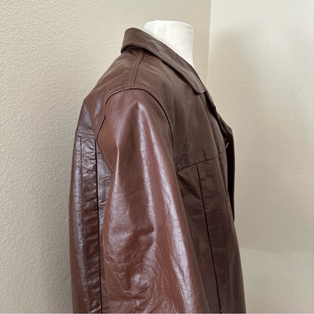 Wilson Vintage Leather Mahogany Brown Long Sleeve Jacket Size XL - Picture 6 of 15